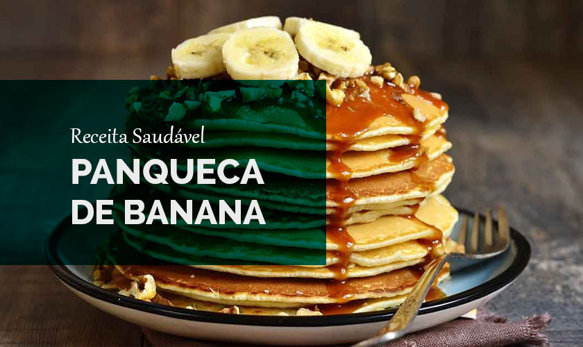 receita saudável panqueca de banana